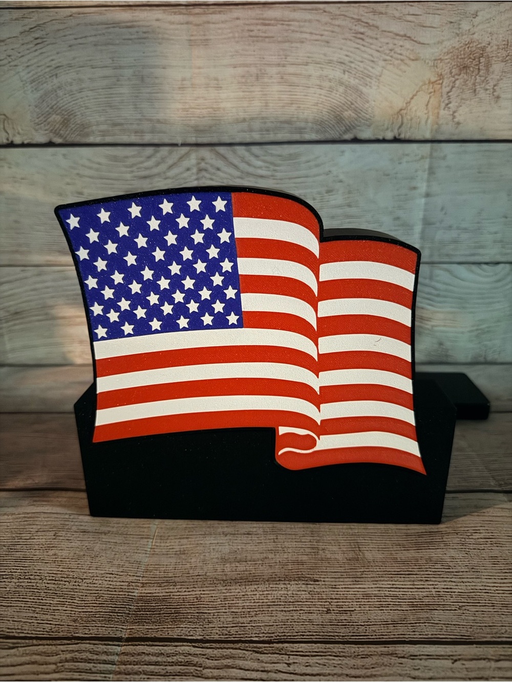 American Flag LED Light Box Multicolor with Remote - Picture 6 of 12